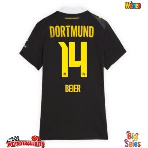 Borussia Dortmund Maximilian Beier #14 Replica Away Stadium Shirt for Women 2026-27 Short Sleeve